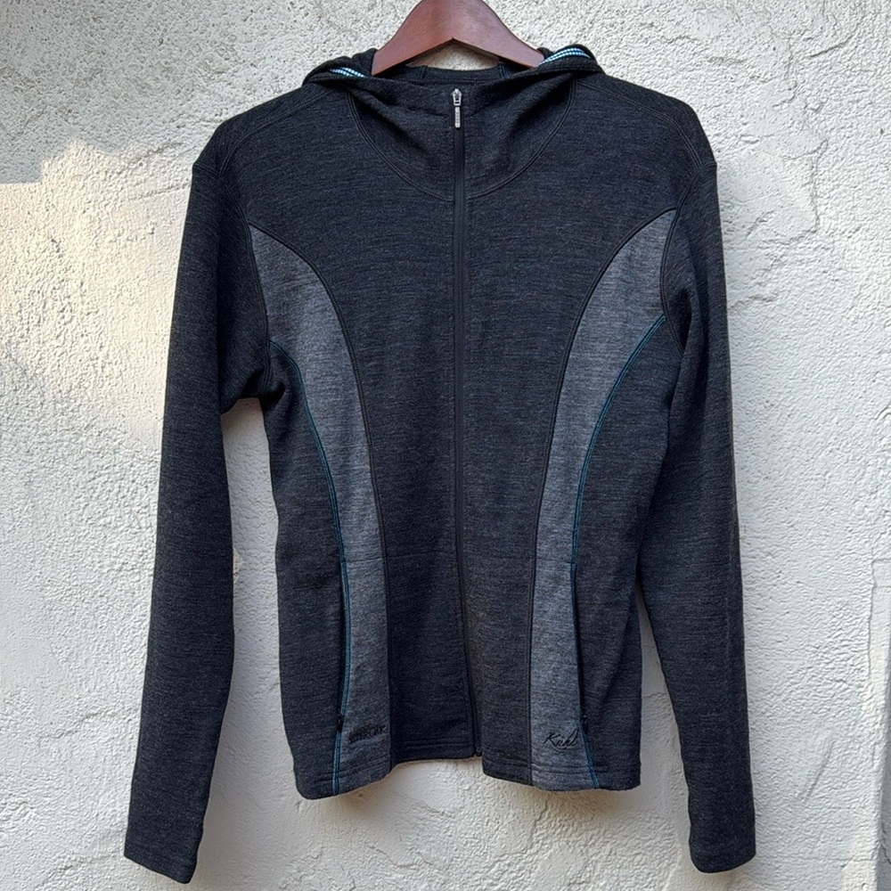 Kuhl 100% Marino Wool Full-Zip Jacket size L